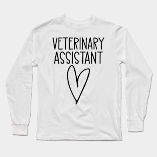 Veterinary Assistant Heart Long Sleeve T-Shirt